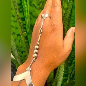 Sterling bracelet ring hook